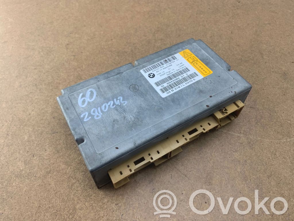 Airbag control unit/module   6943089,65776943089,65776946388,65776936018,65776936175,65776937686,65776938936,65776940306,65776957029,65776960383,65776962703
