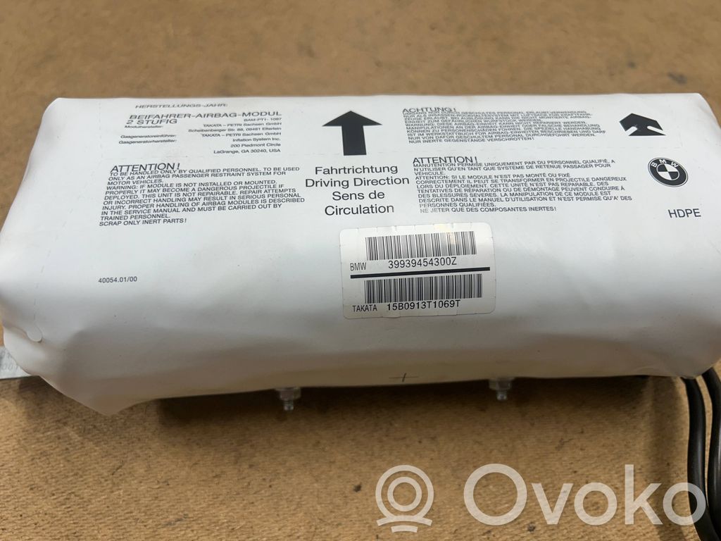 BMW 3 E46 Passenger airbag 