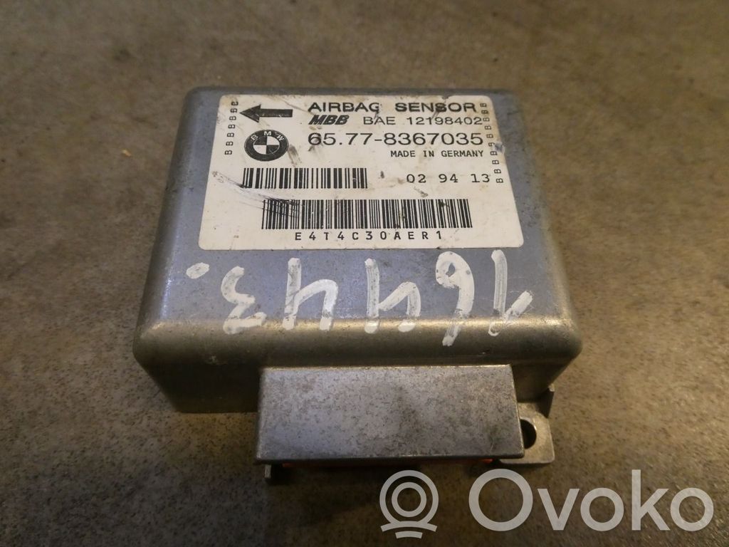 Unidad de control/módulo del Airbag   8367035,12198402