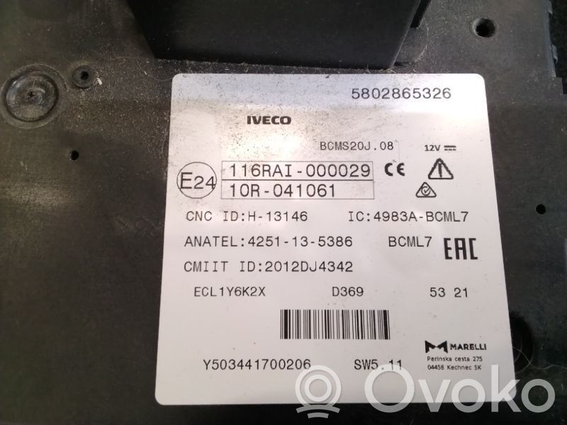 Iveco Daily 6th gen Ignition-blocking relay 