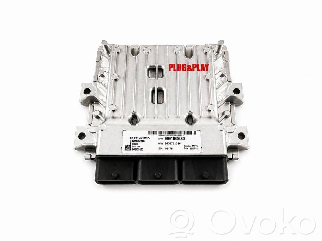 Engine control unit/module ECU   S180129101K,9691680480,9676721380