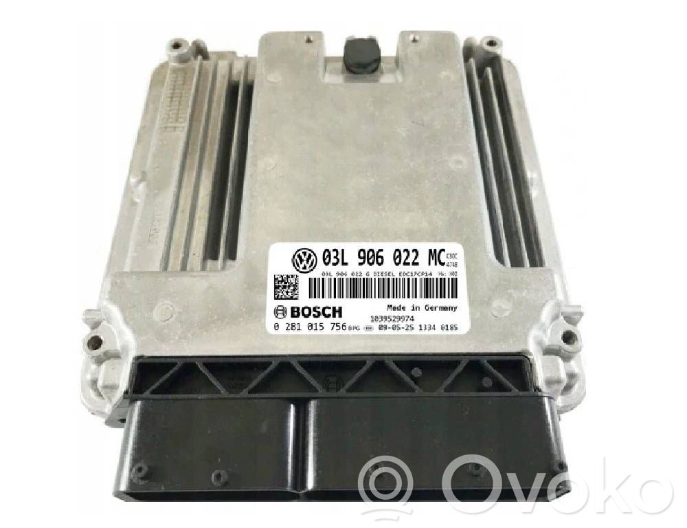Engine control unit/module   03L906022MC,0281015756