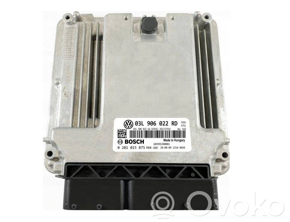 Engine control unit/module ECU   03L906022RD,0281015875