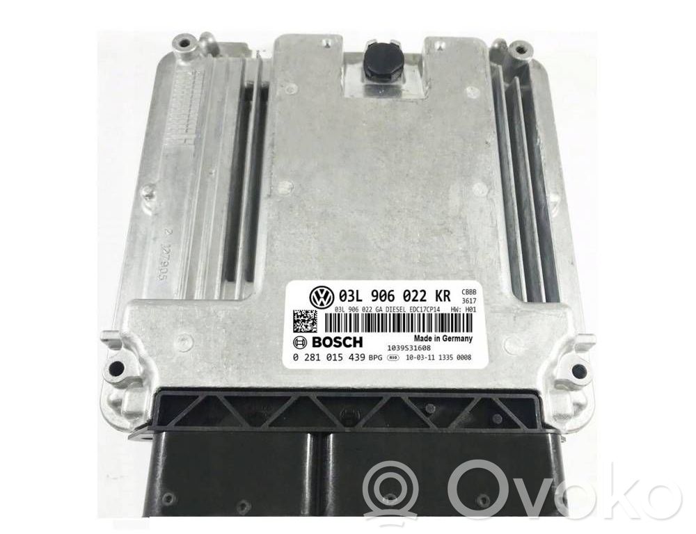 Engine control unit/module ECU   03L906022KR,0281015439