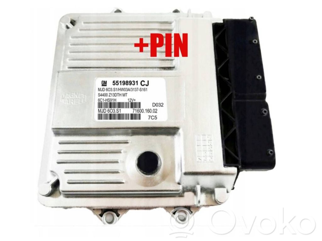 Unidad de control/módulo del motor   55198931,MJD603S1,55198931CJ