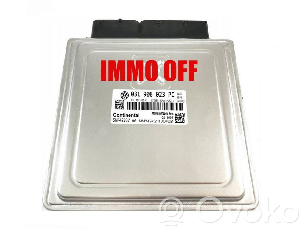 Engine control unit/module   03L906023PC,5WP42937A