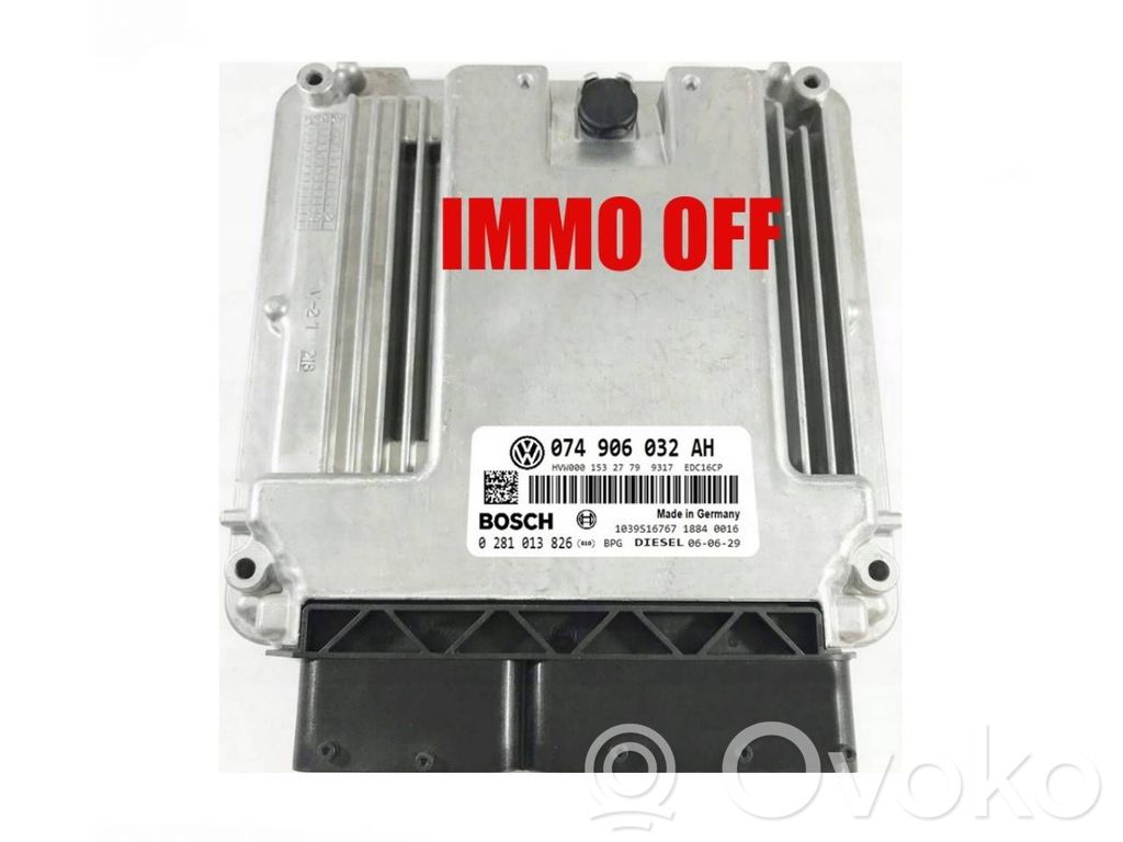 Volkswagen Crafter Komputer / Sterownik ECU i komplet kluczy 
