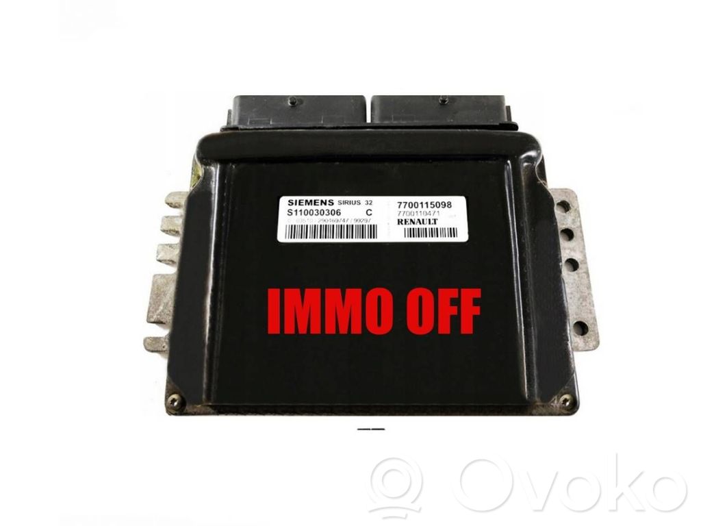 Renault Kangoo I Engine control unit/module ECU 