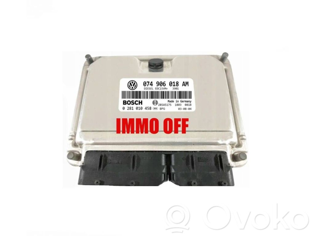 Unidad de control/módulo del motor   074906018AM,0281010458
