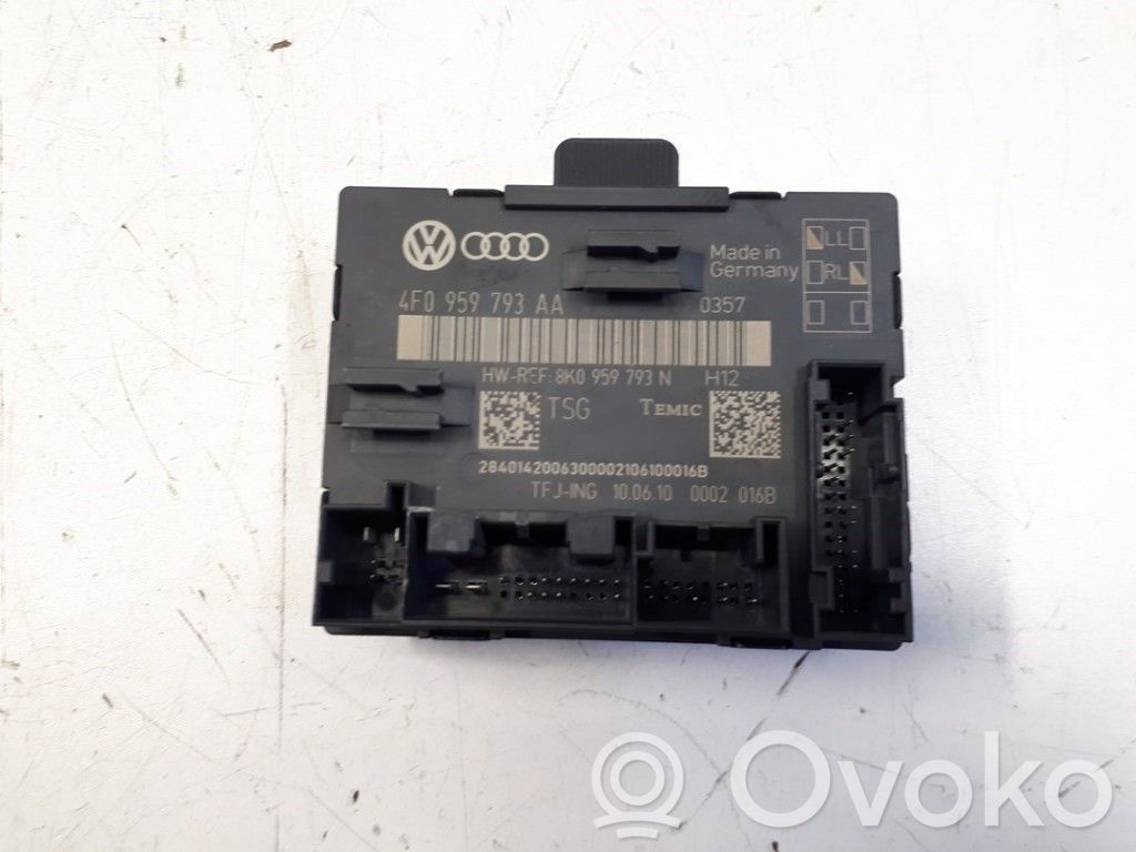 Audi A6 S6 C6 4F Unidad de control/módulo del bloqueo de puertas 