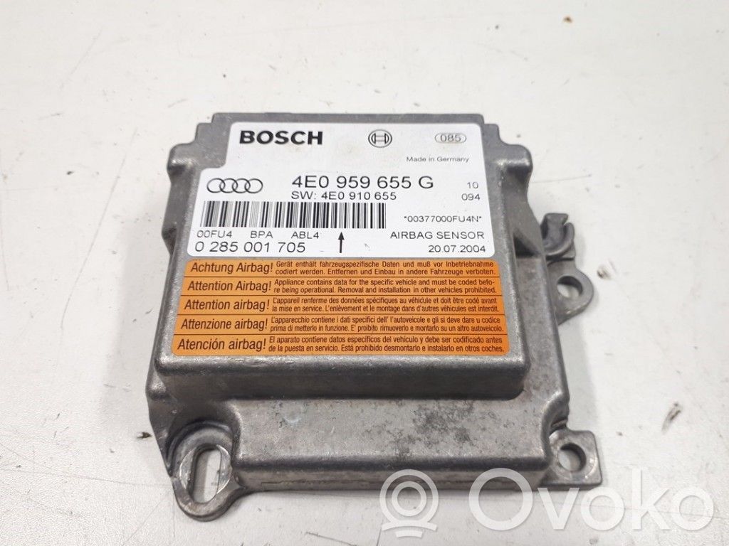 Airbag control unit/module   4E0959655G,4E0959655G