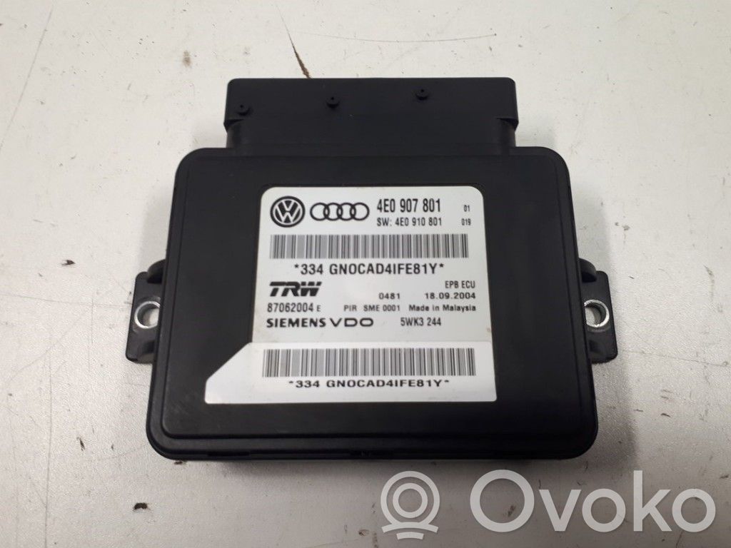Audi A8 S8 D3 4E Hand brake control module 