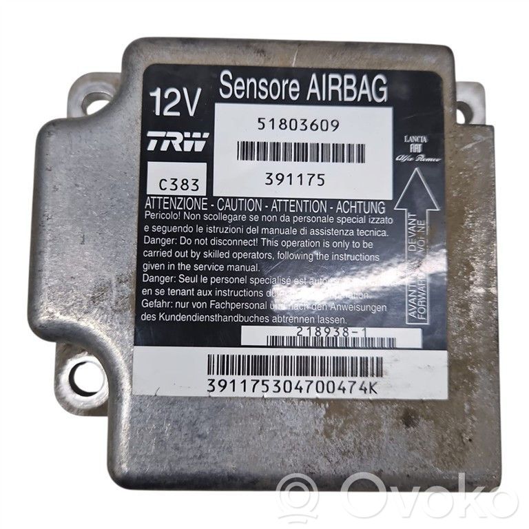 Fiat Panda II Unitate/modul de comandă airbaguri 