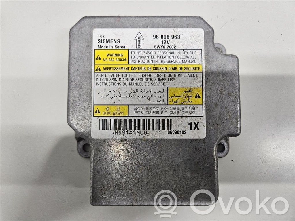 Chevrolet Aveo Centralina/modulo airbag 