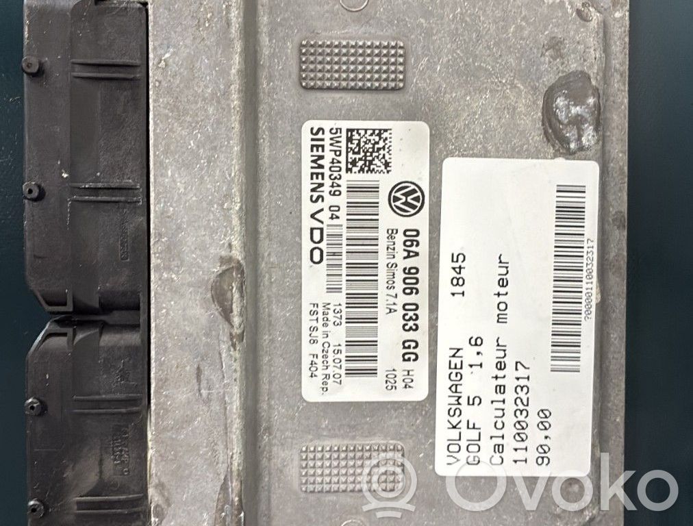 Engine control unit/module   06A906033GG