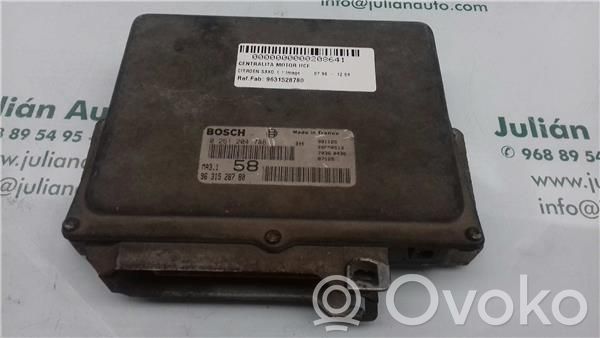 Engine control unit/module ECU   9631528780,261204788BOSCH