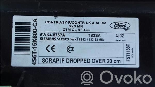 Engine control unit/module ECU   4S6T15K600CA,5WK48757ASIEMENS