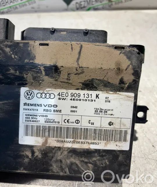Audi A8 S8 D3 4E Comfort/convenience module 