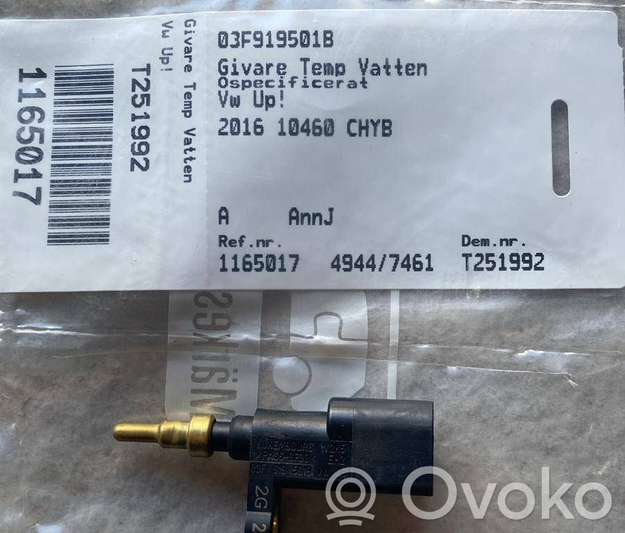 Volkswagen Up Coolant temperature sensor 