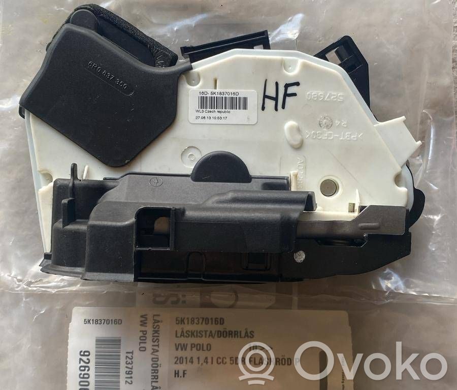 Volkswagen Polo V 6R Încuietoare ușă față 