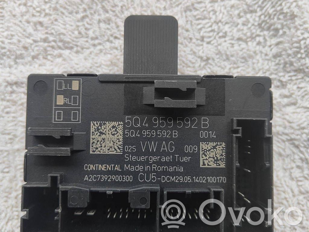Skoda Octavia Mk3 (5E) Door control unit/module 