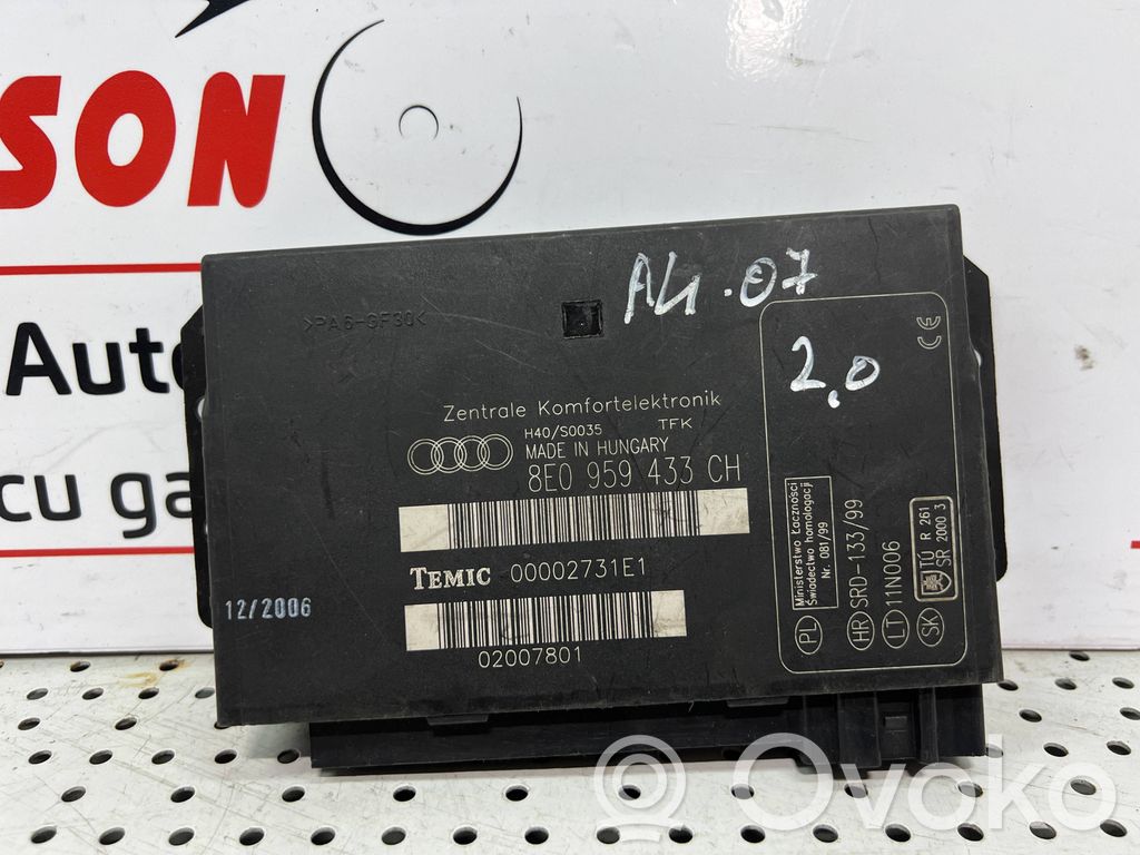 Audi A4 S4 B7 8E 8H Mukavuusmoduuli 