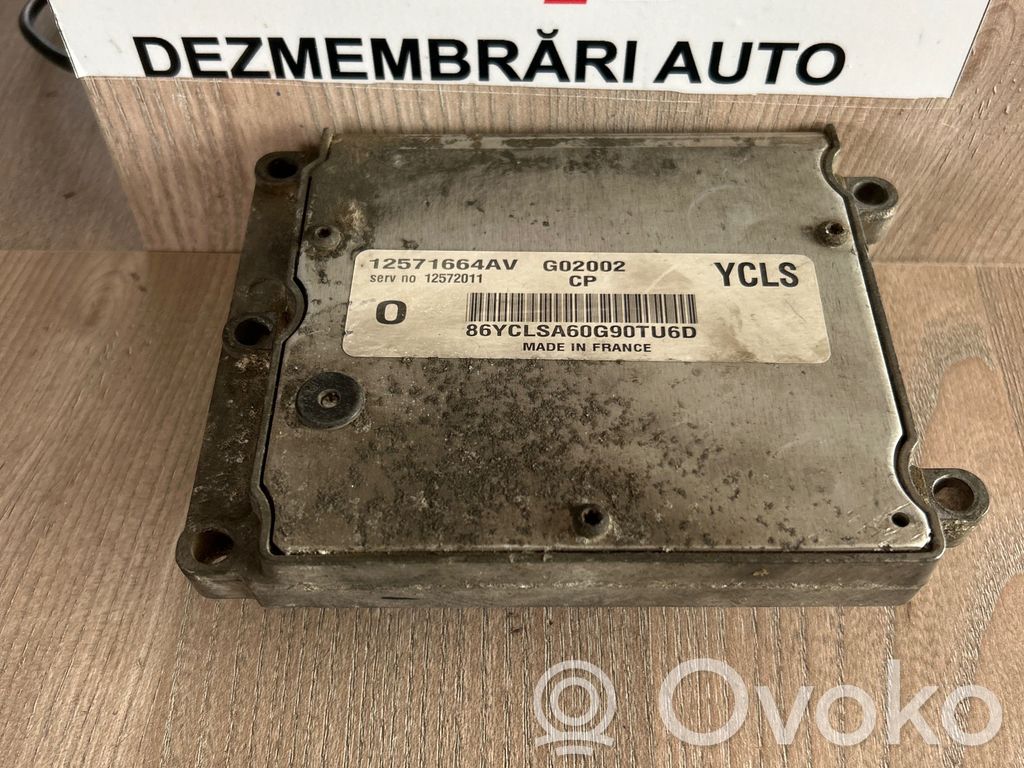 Engine control unit/module   G02002,86YCLSA60G90TU6D,12571664AV