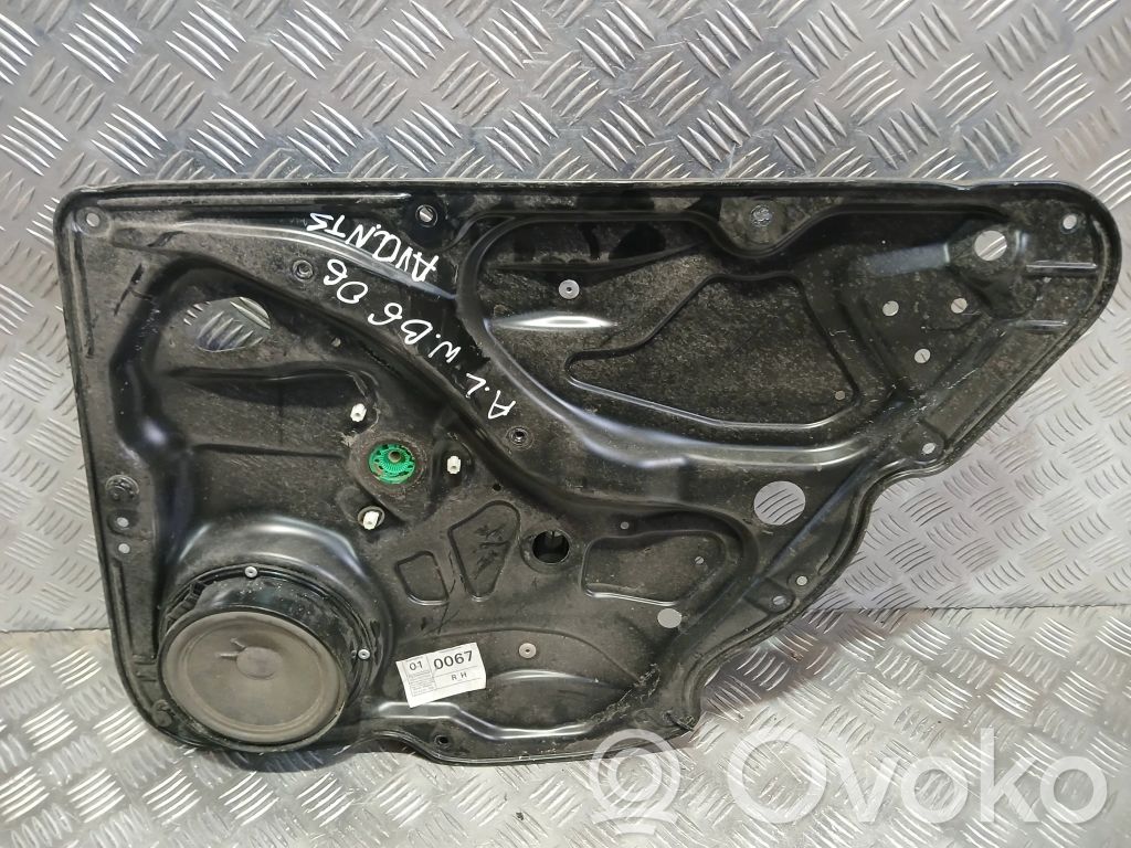 Volkswagen PASSAT B6 Mechanizm podnoszenia szyby tylnej bez silnika 