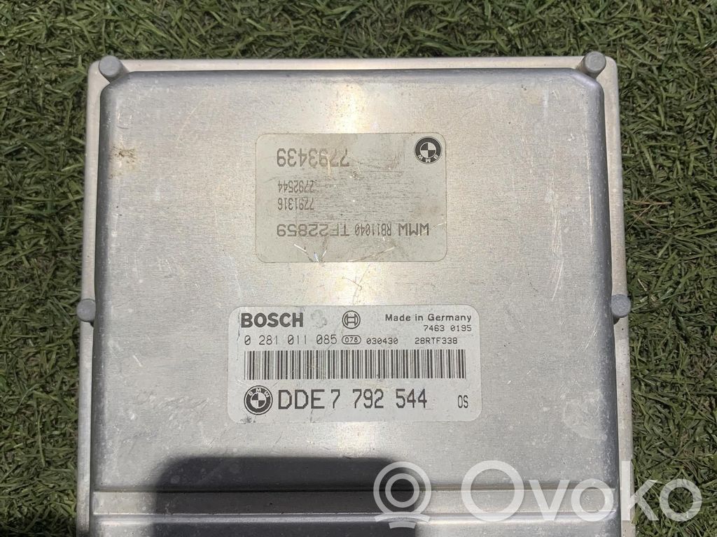 Engine control unit/module   DDE7792544,0281011085,DDE7792544