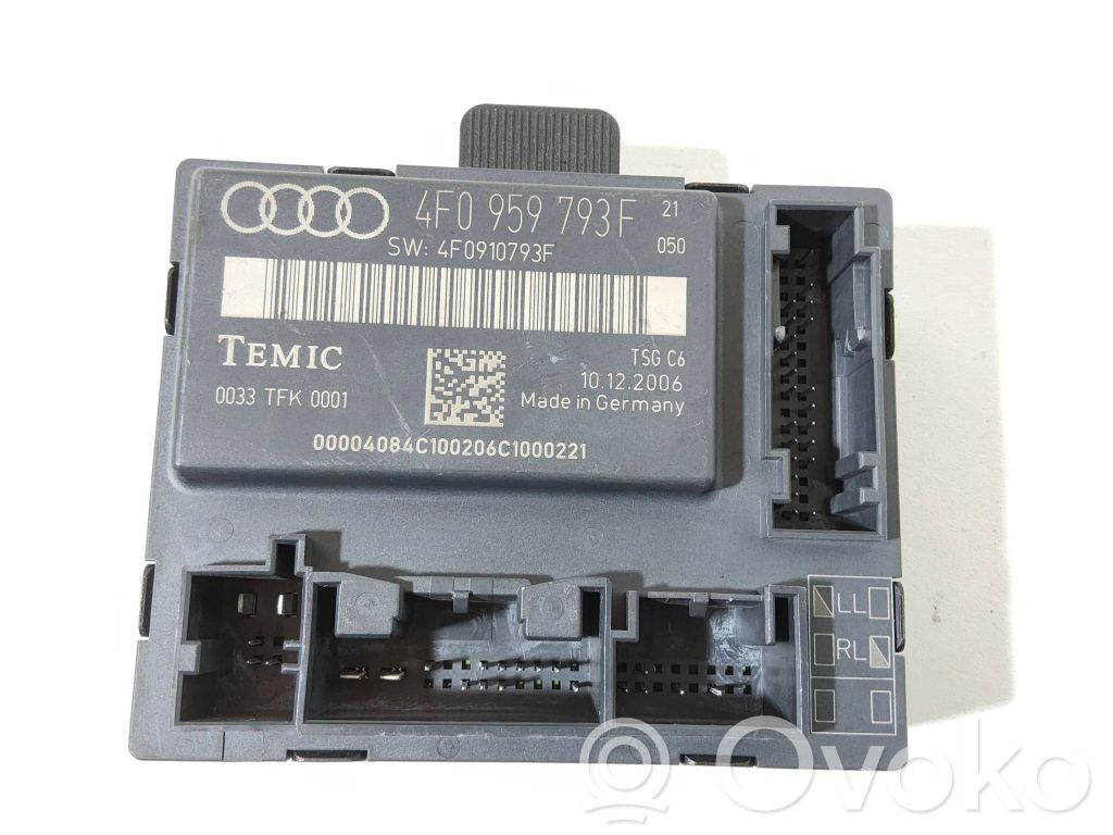 Audi A6 S6 C6 4F Door control unit/module 