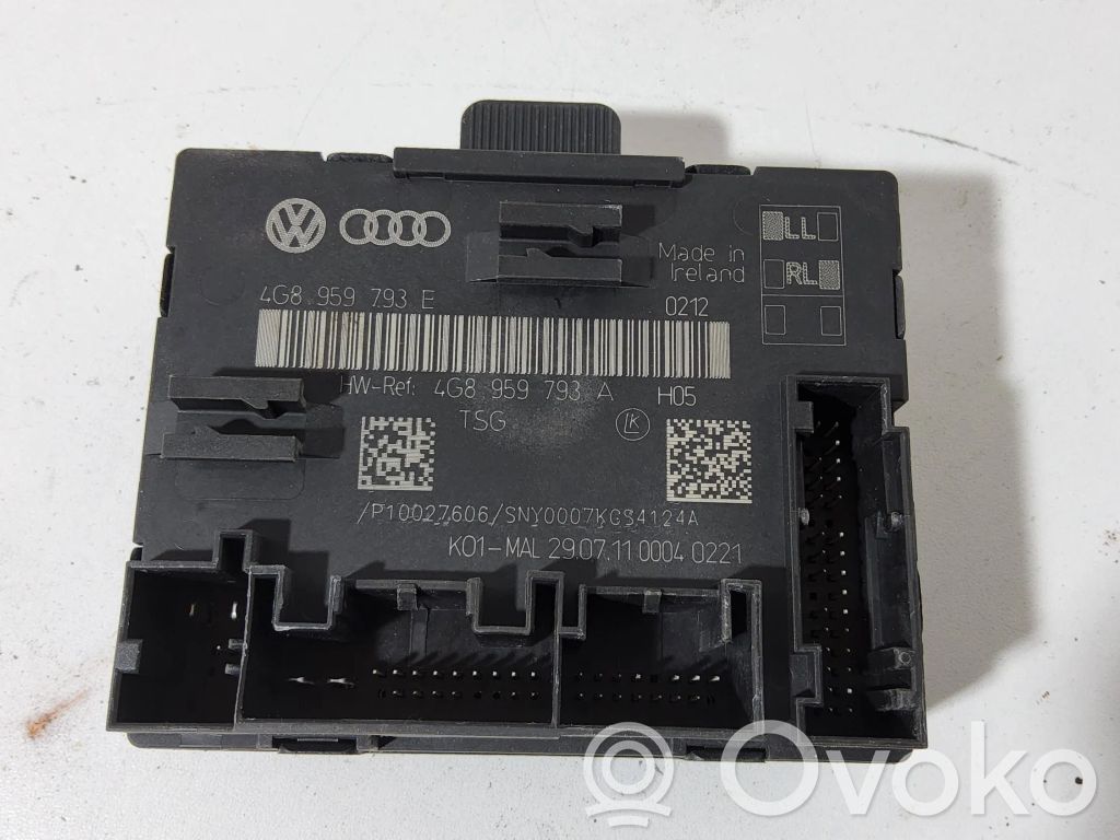 Audi A6 S6 C7 4G Door control unit/module 