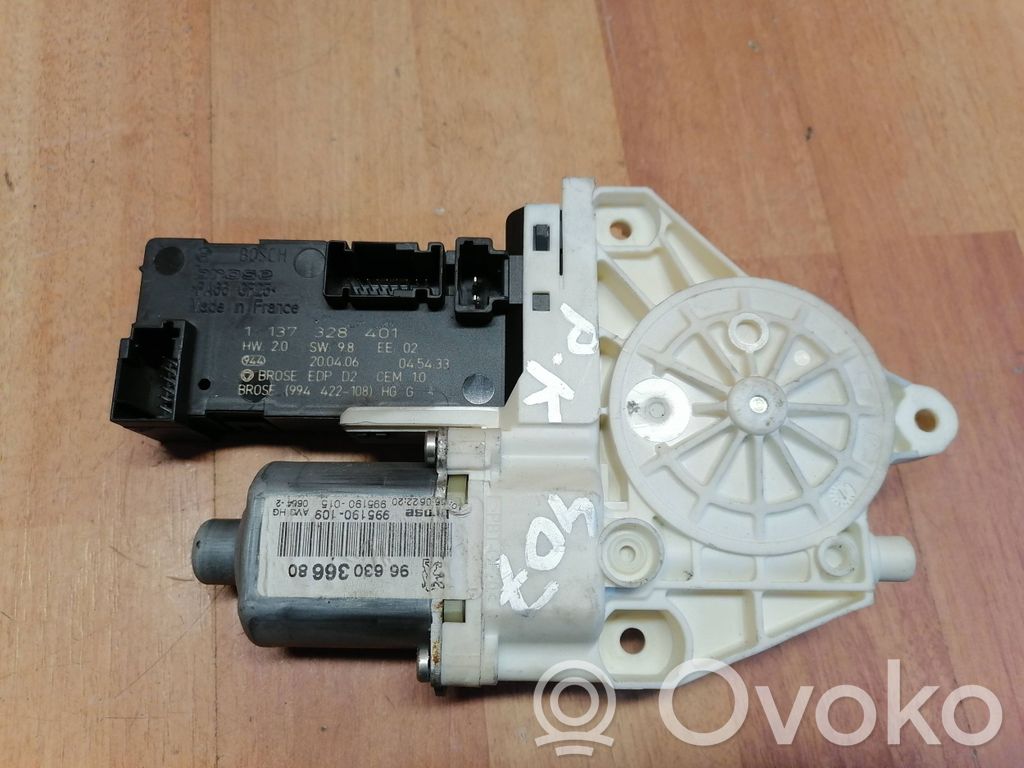 Peugeot 407 Silnik regulatora szyby drzwi przednich 