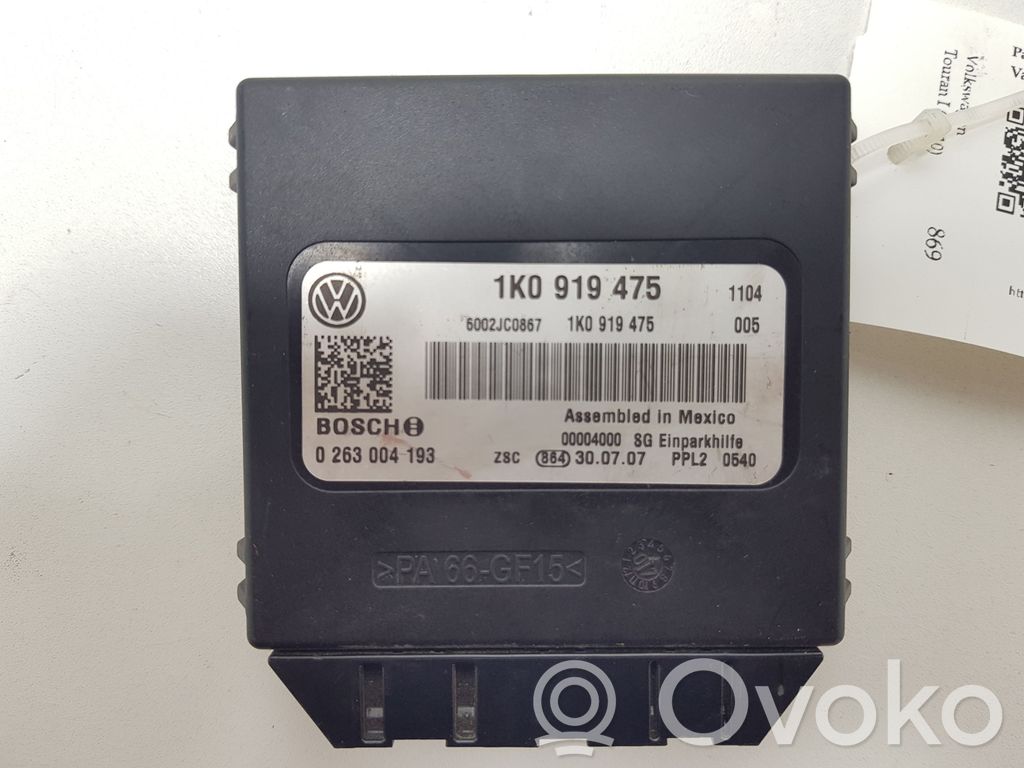 Volkswagen Touran I Parking PDC control unit/module 