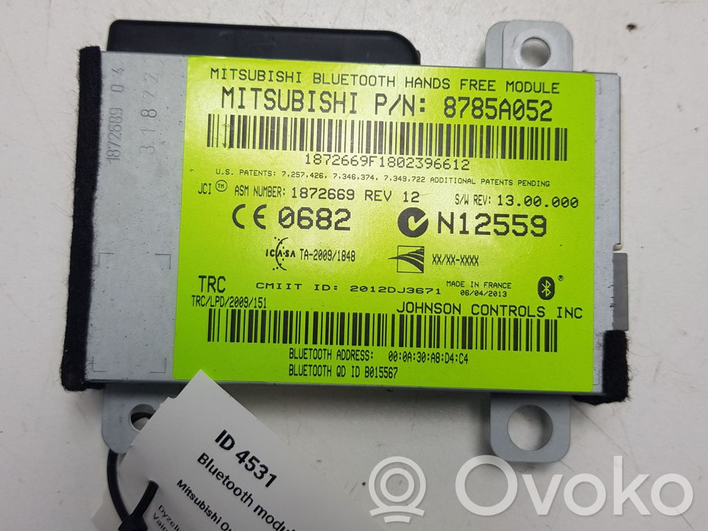 Bluetooth control unit module   8785A052,N12559