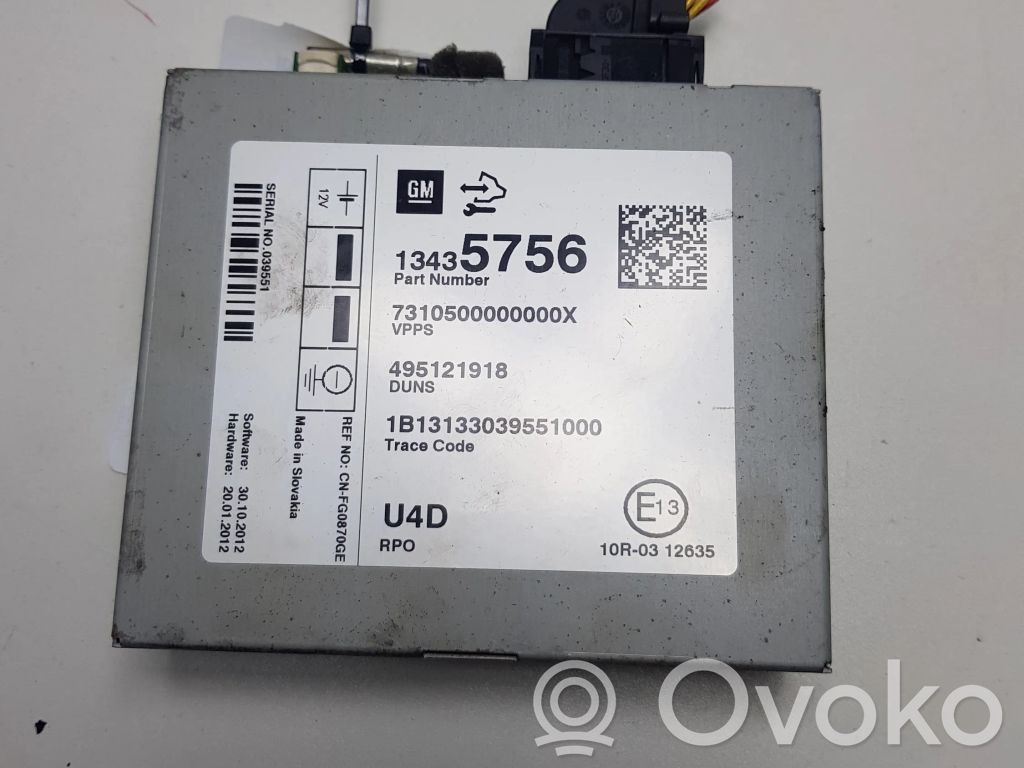 Opel Zafira C Other control units/modules 