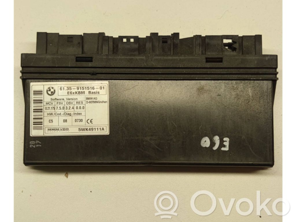 BMW 5 E60 E61 Comfort/convenience module 