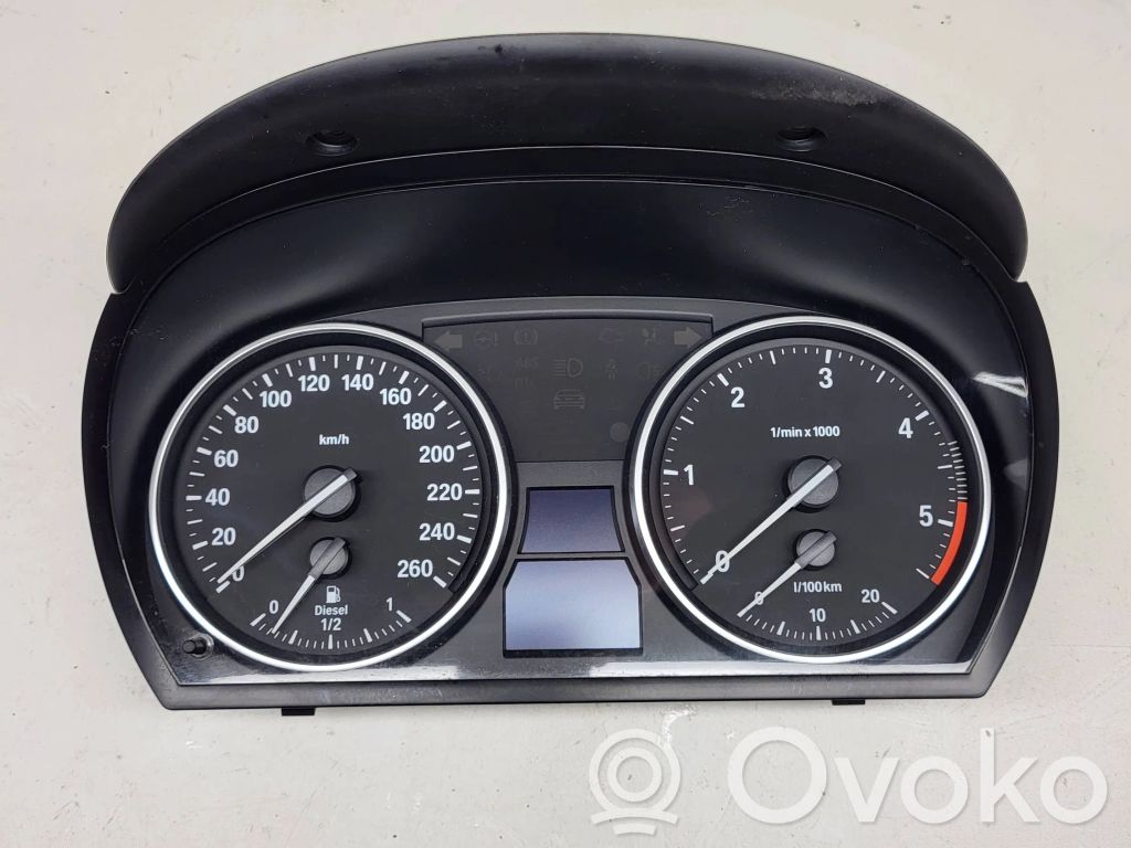 BMW 3 E90 E91 Spidometrs (instrumentu panelī) 