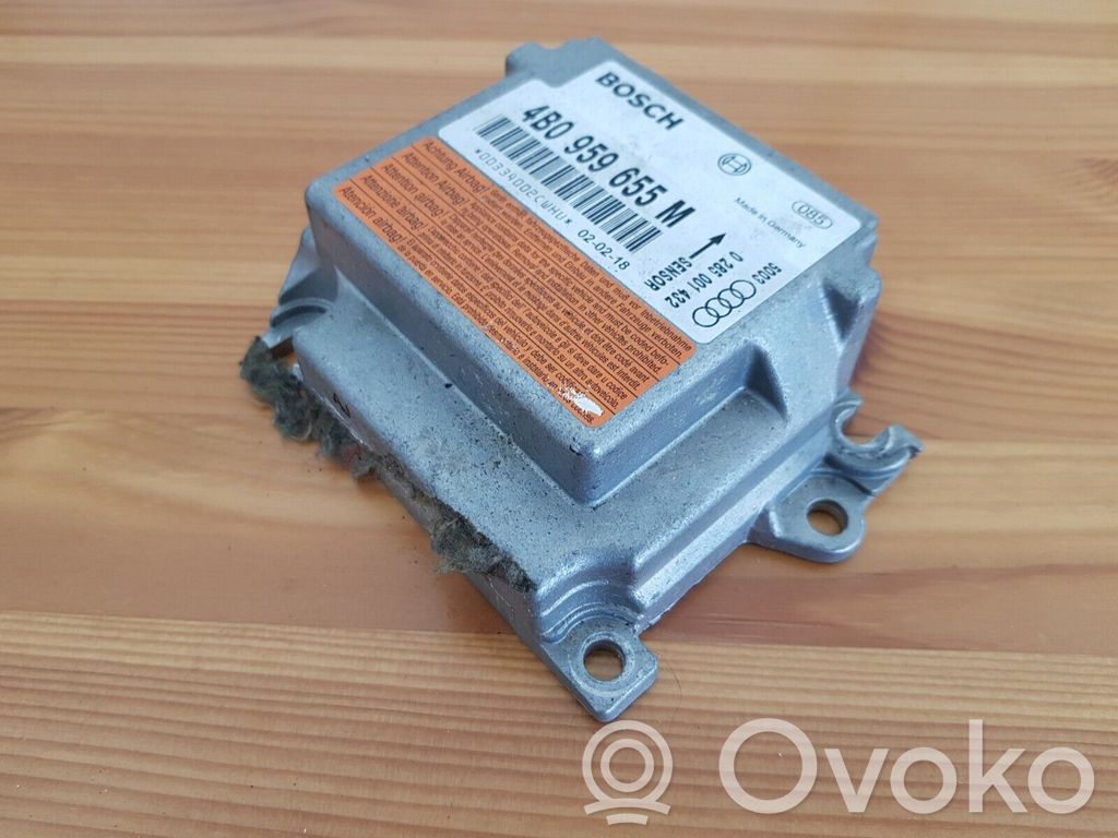 Airbag control unit/module   4B0959655M,0285001432