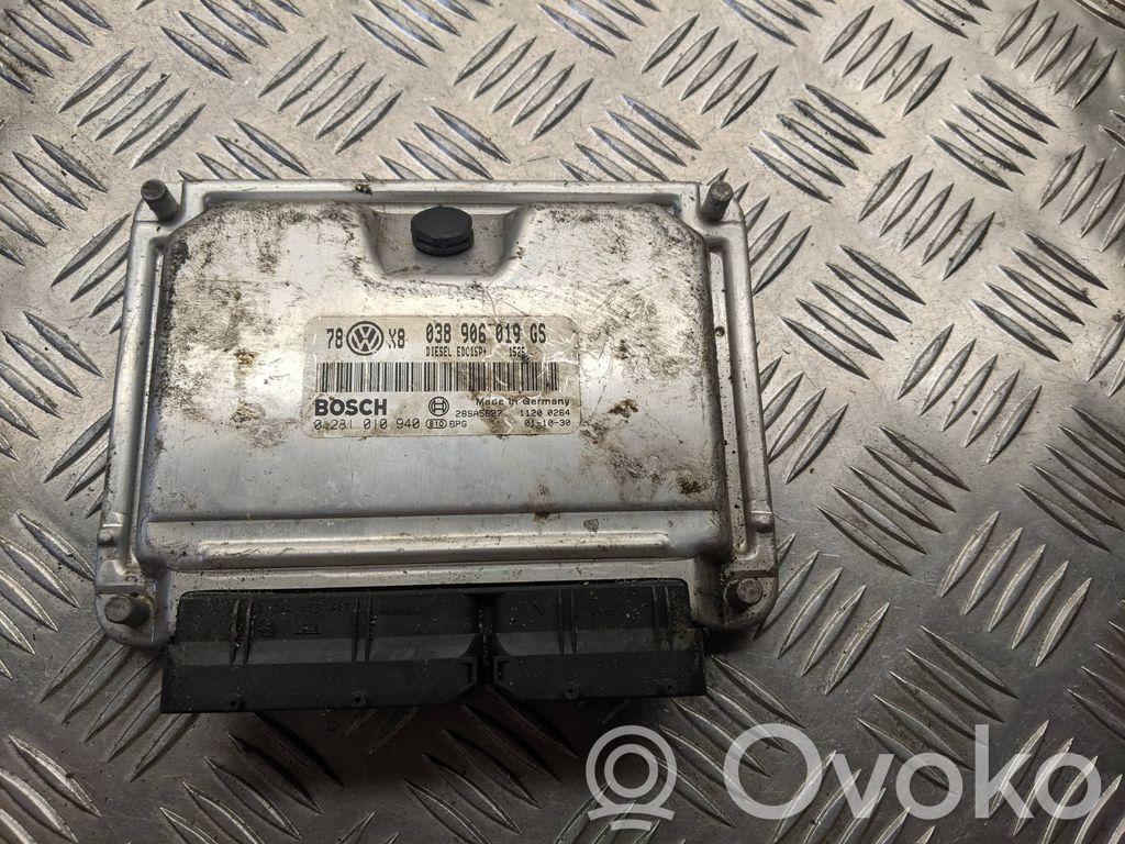 Engine control unit/module   038906019GS,28SA5627,0281010940