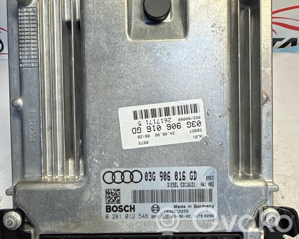 Engine control unit/module   03G906016GD,1039S15255,0281012546
