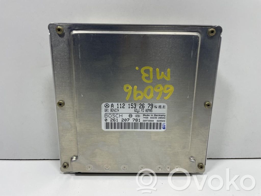 Mercedes-Benz CLK A209 C209 Unité de commande, module ECU de moteur
