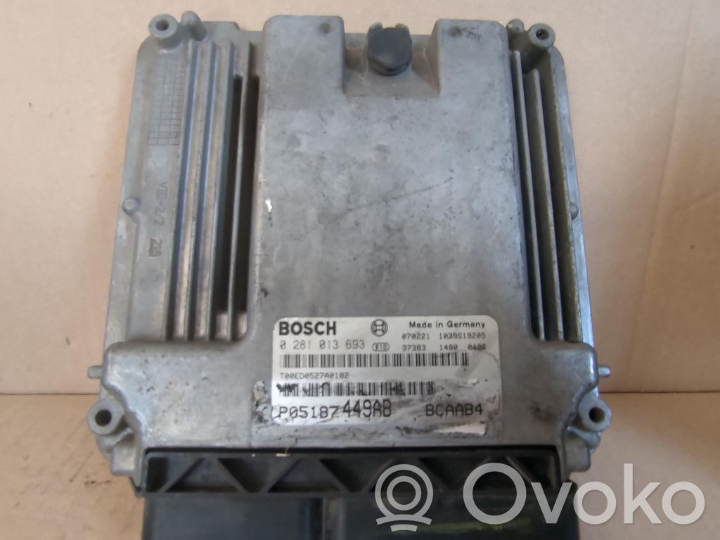 Injection control unit/module   P05187449AB,0281013693,P05187449AB