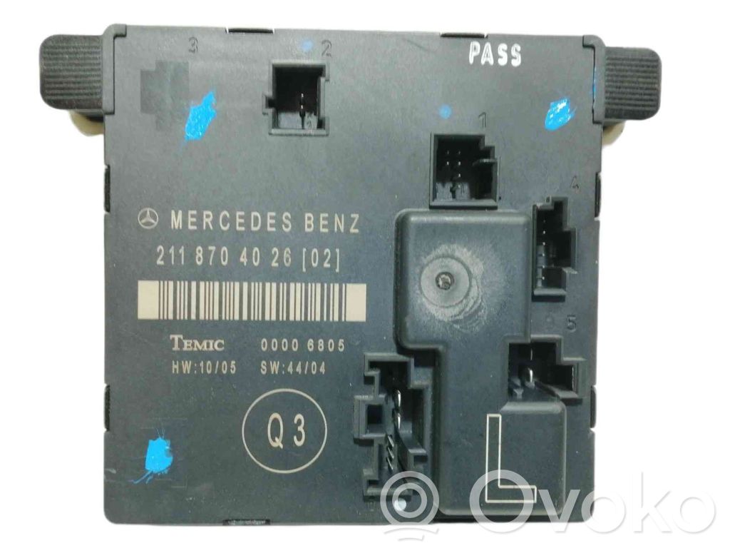 Mercedes-Benz Sprinter W901 W902 W903 W904 Unité de commande portail