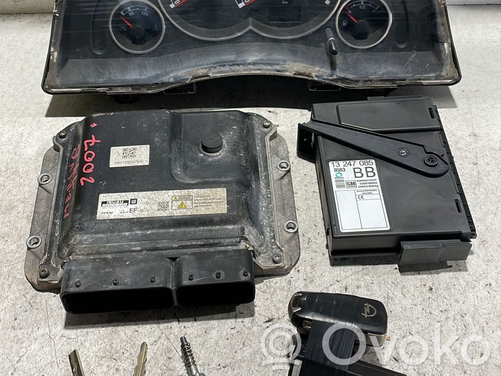Opel Meriva A Kit centralina motore ECU e serratura 