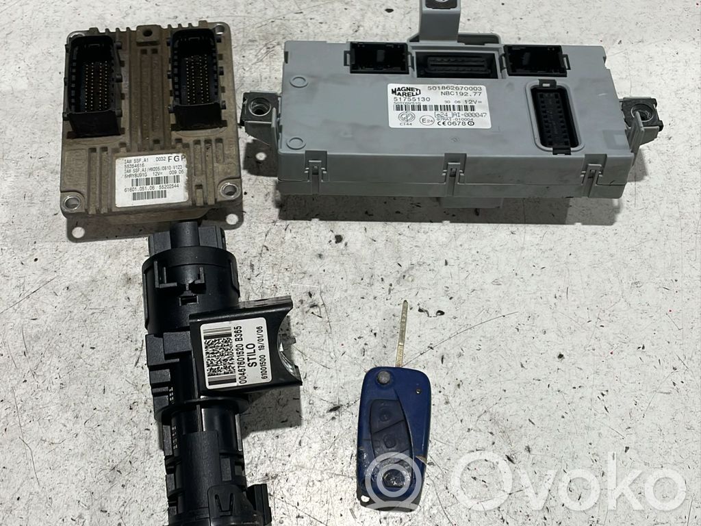 Fiat Stilo Engine ECU kit and lock set 