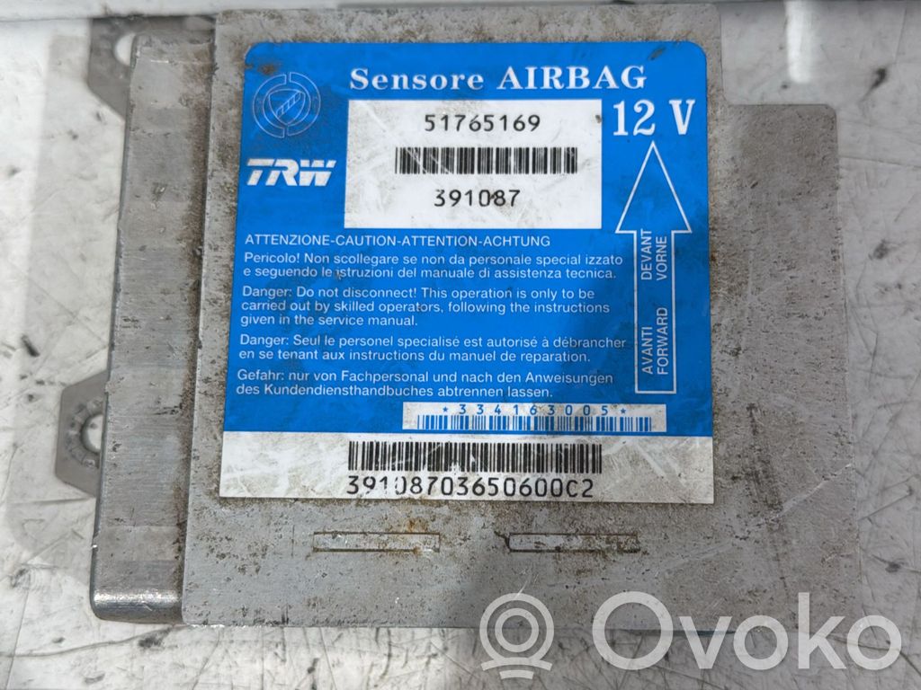 Lancia Musa Unitate/modul de comandă airbaguri 