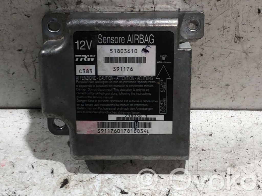 Fiat Panda II Unitate/modul de comandă airbaguri 