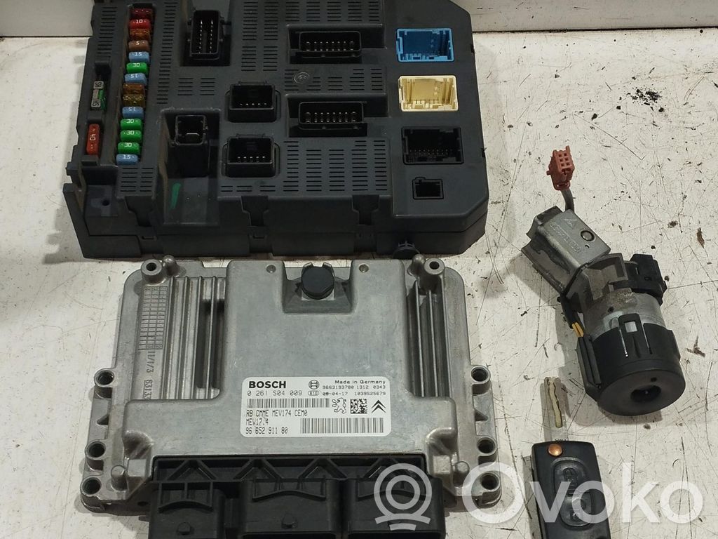 Peugeot 207 Kit centralina motore ECU e serratura