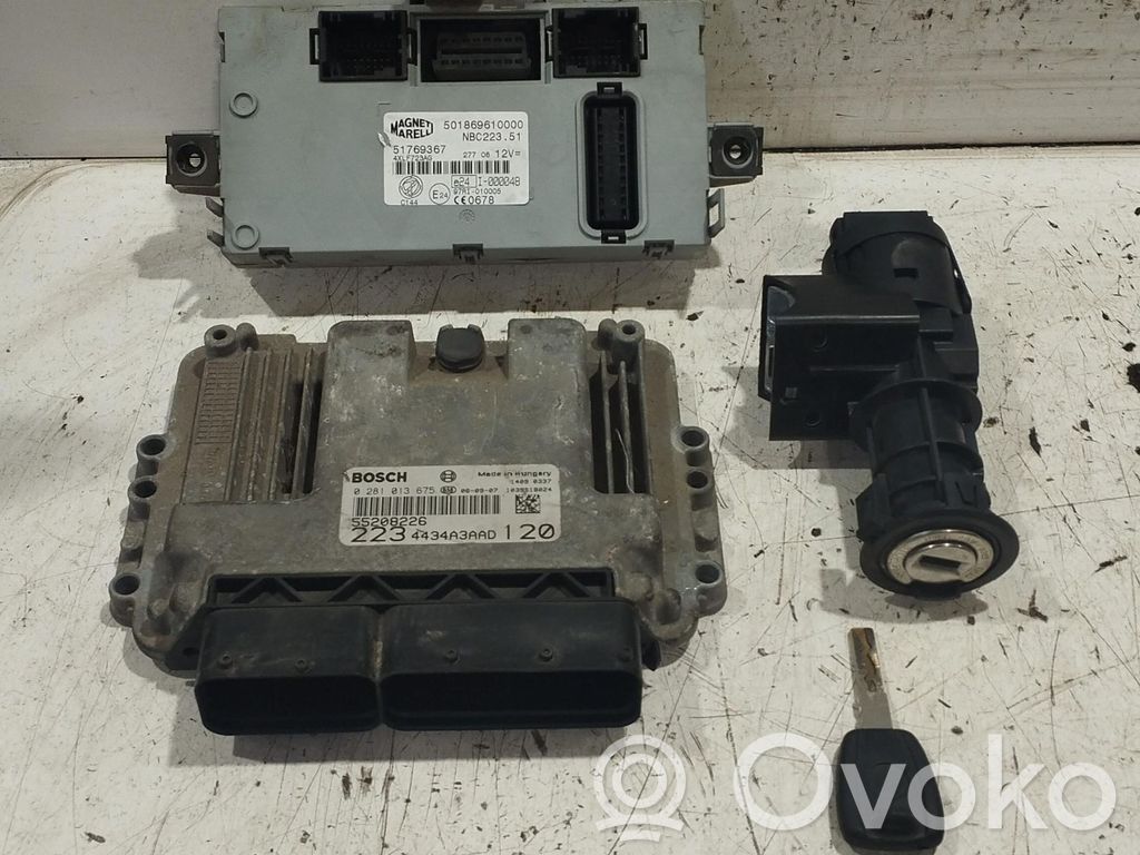 Fiat Doblo Engine ECU kit and lock set 