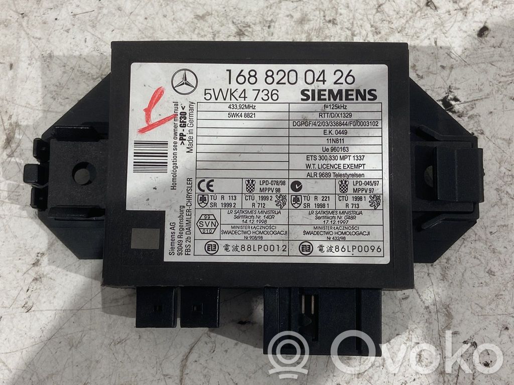Mercedes-Benz A W168 Centralina/modulo immobilizzatore